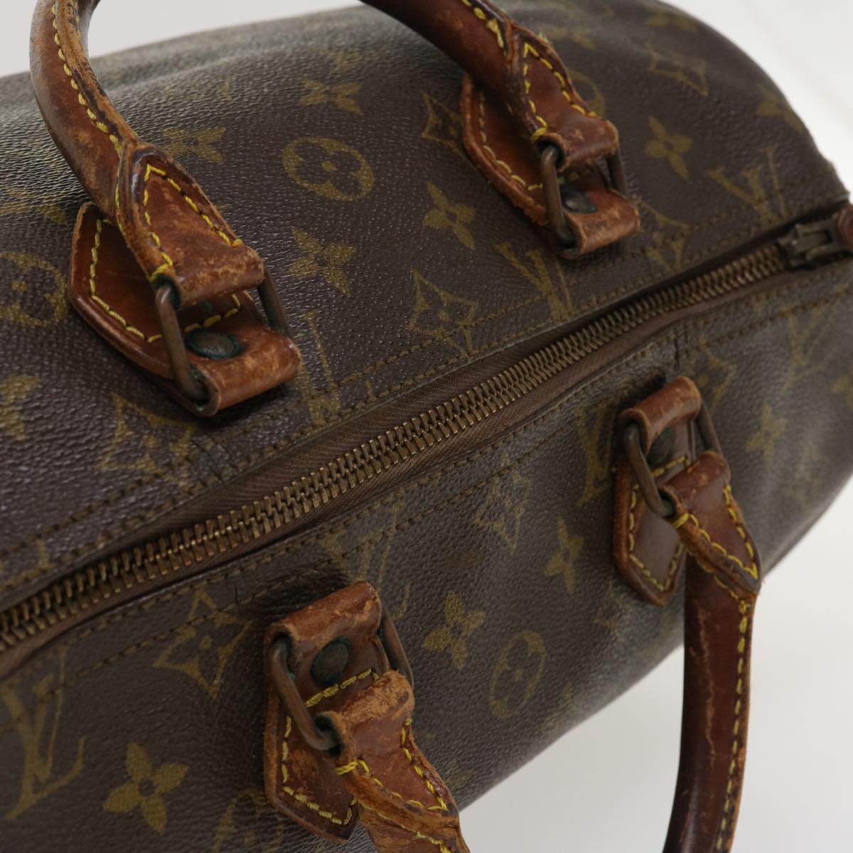 LOUIS VUITTON Monogram Speedy 30 Hand Bag M41526 LV Auth bs3928