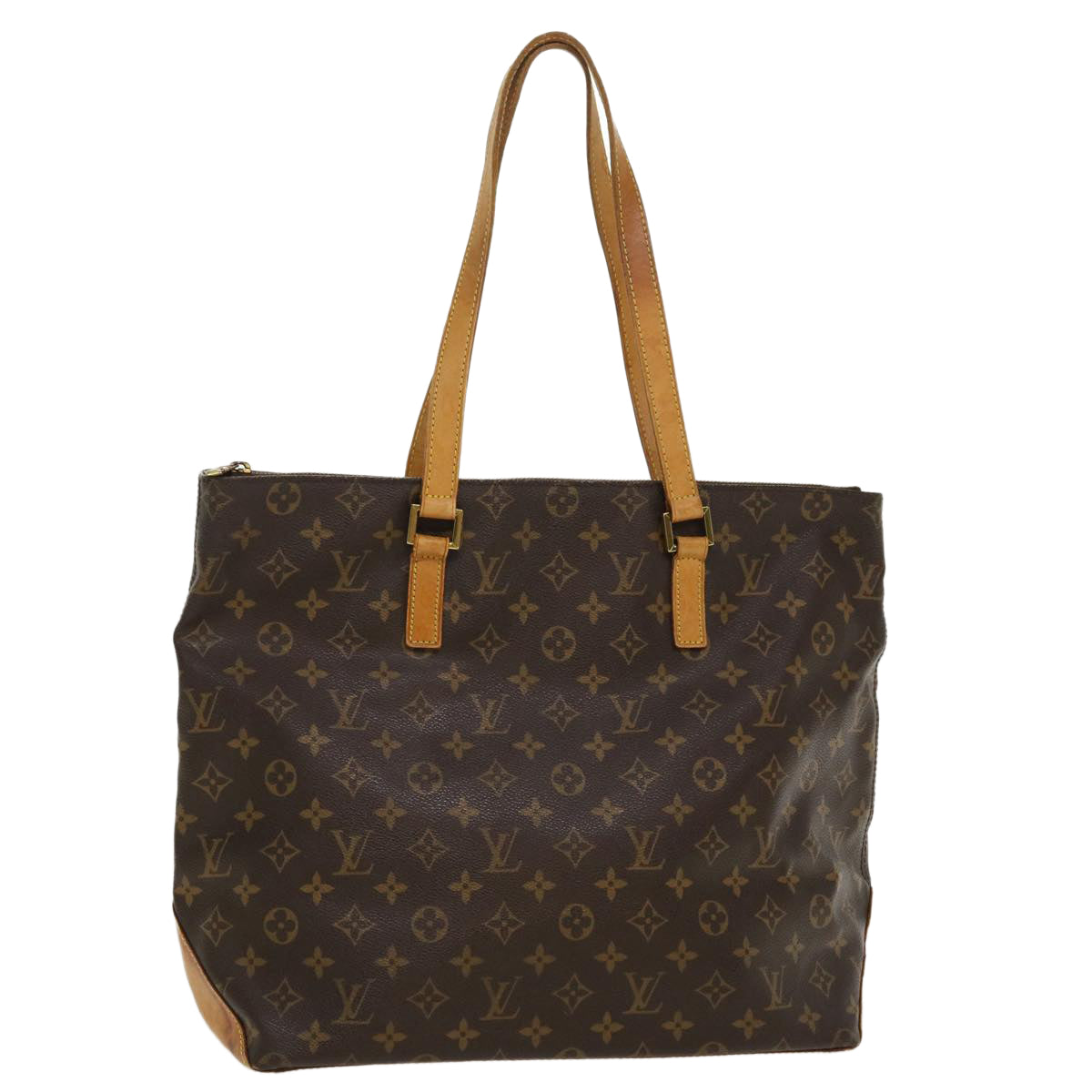 LOUIS VUITTON Monogram Cabas Mezzo Tote Bag M51151 LV Auth bs3952