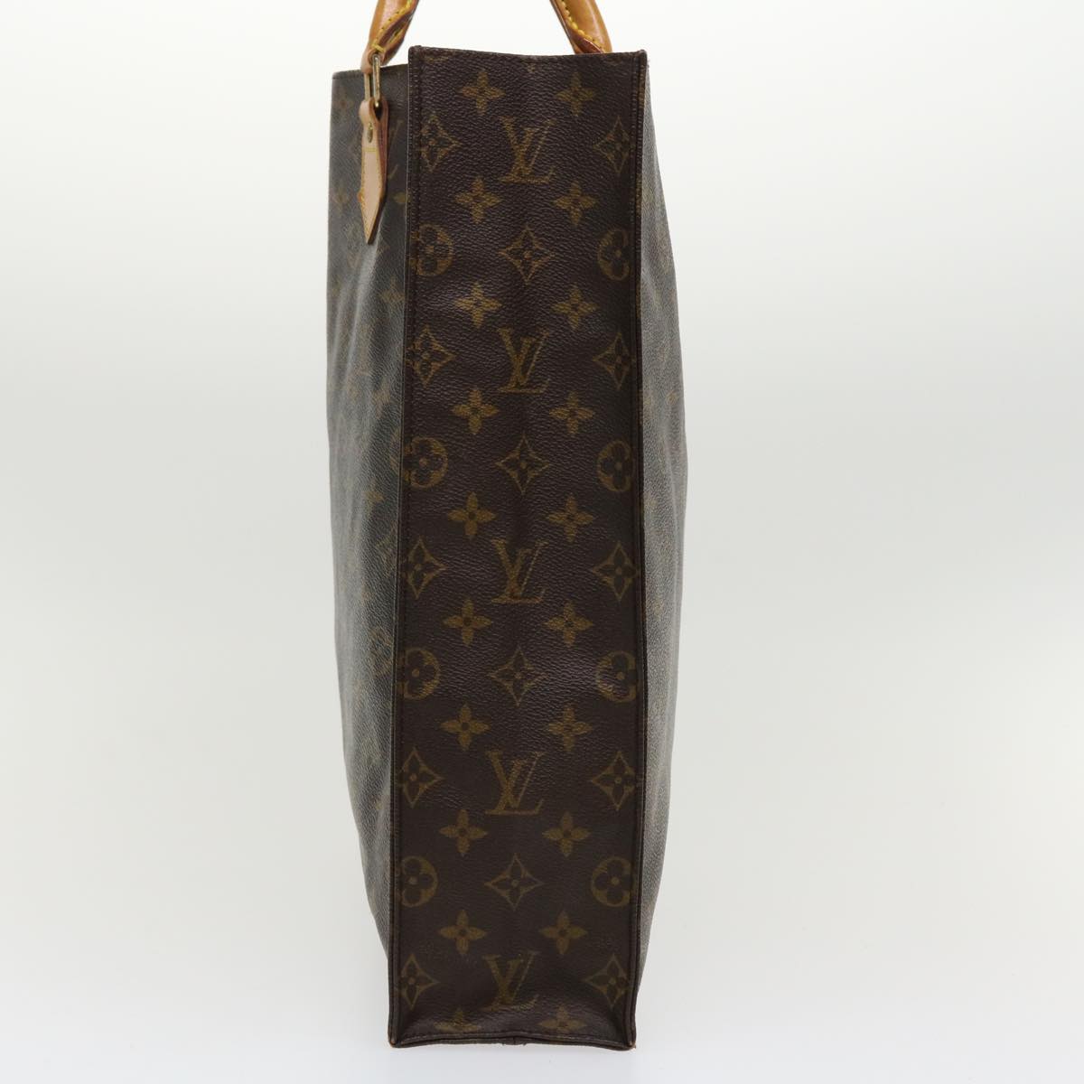 LOUIS VUITTON Monogram Sac Plat Hand Bag M51140 LV Auth bs3956