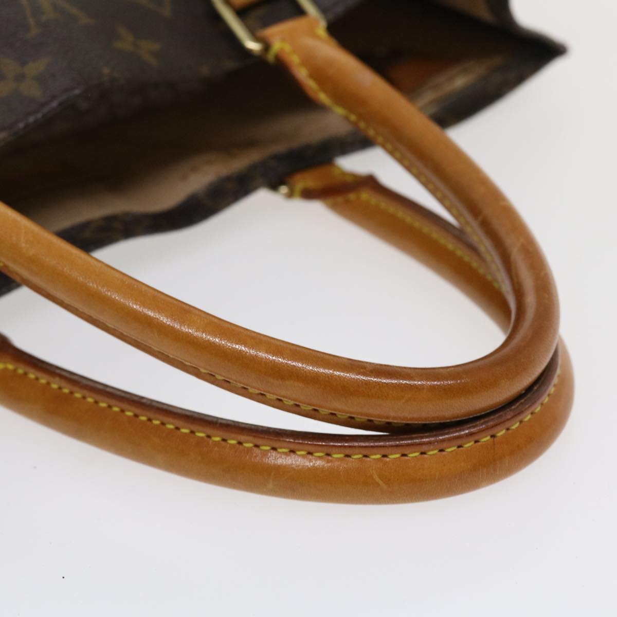 LOUIS VUITTON Monogram Sac Plat Hand Bag M51140 LV Auth bs3956