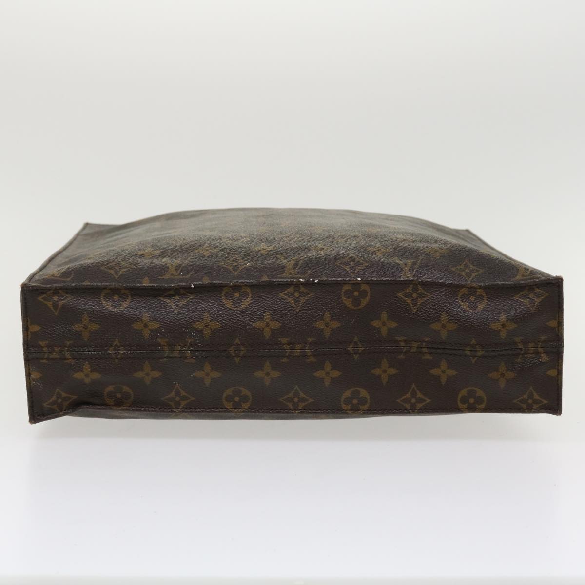 LOUIS VUITTON Monogram Sac Plat Hand Bag M51140 LV Auth bs3956