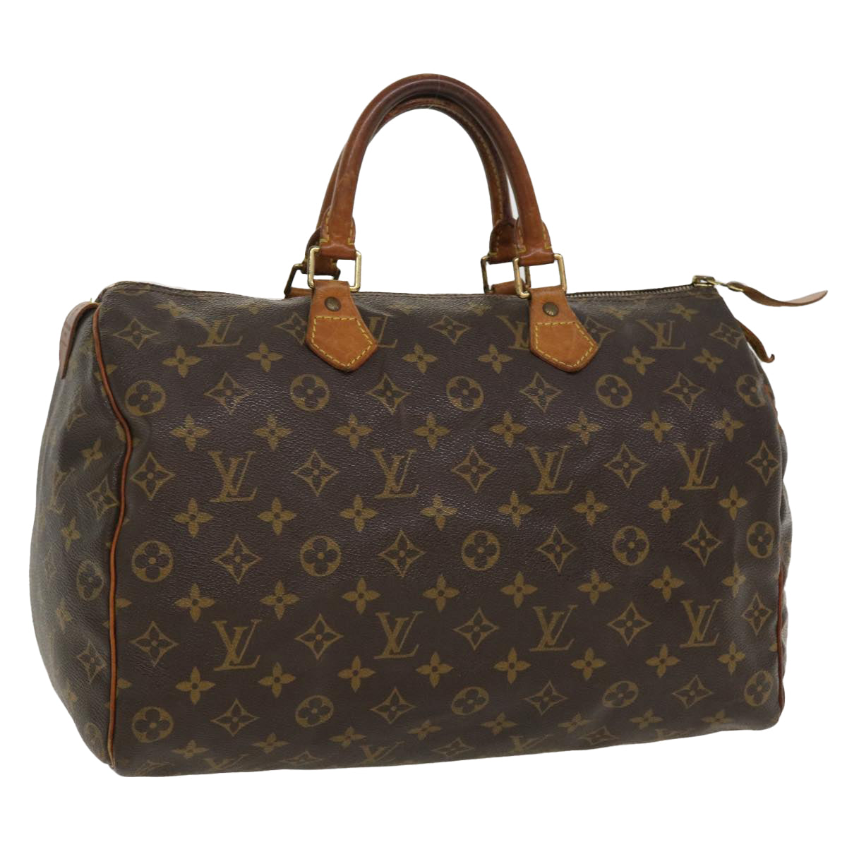 LOUIS VUITTON Monogram Speedy 35 Hand Bag M41524 LV Auth bs3958