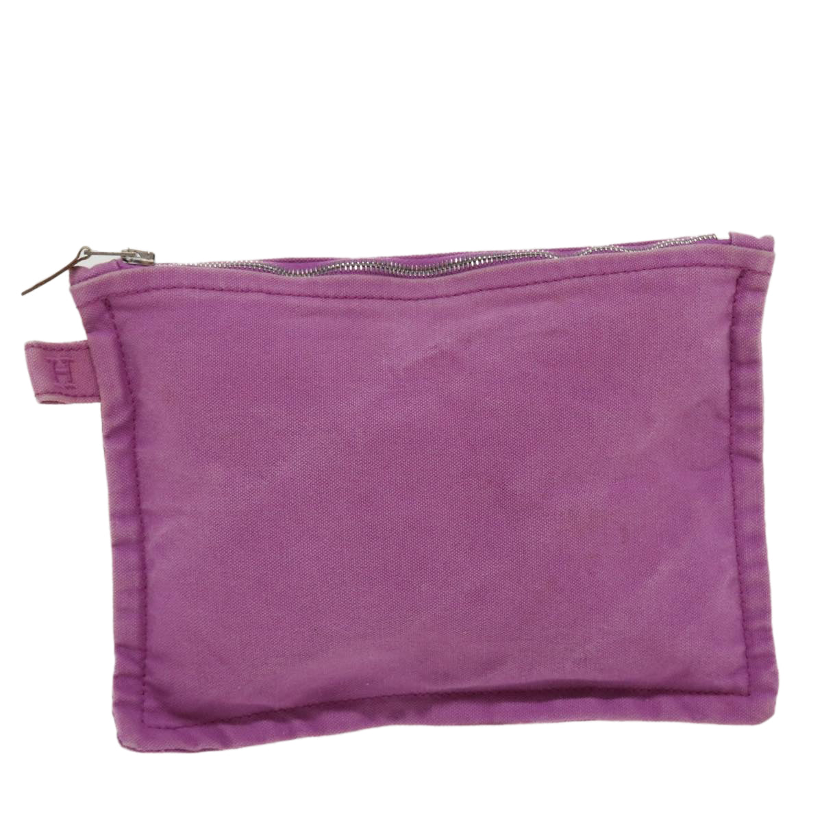 HERMES Pouch Canvas Purple Auth bs3969