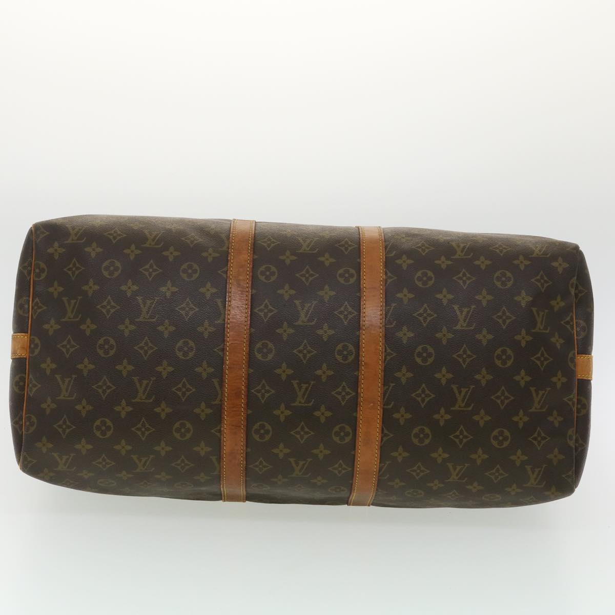 LOUIS VUITTON Monogram Keepall Bandouliere 55 Boston Bag M41414 LV Auth bs4003