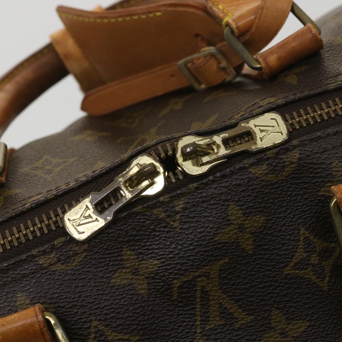 LOUIS VUITTON Monogram Keepall Bandouliere 55 Boston Bag M41414 LV Auth bs4003