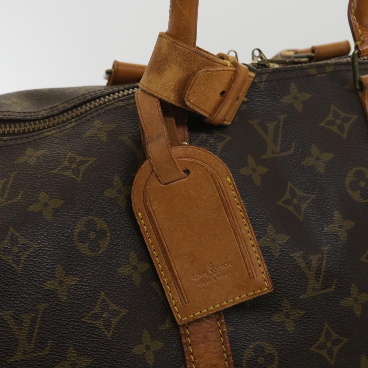 LOUIS VUITTON Monogram Keepall Bandouliere 55 Boston Bag M41414 LV Auth bs4003