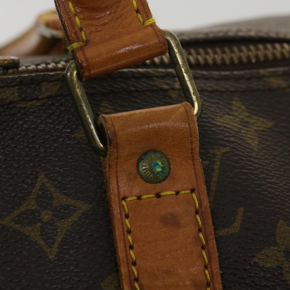 LOUIS VUITTON Monogram Keepall Bandouliere 55 Boston Bag M41414 LV Auth bs4003