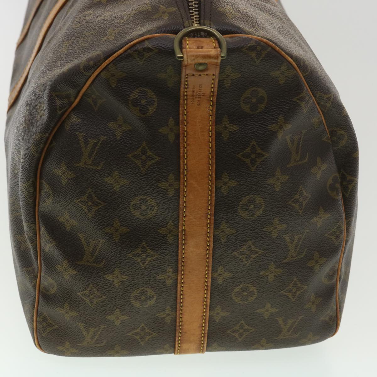 LOUIS VUITTON Monogram Keepall Bandouliere 55 Boston Bag M41414 LV Auth bs4003