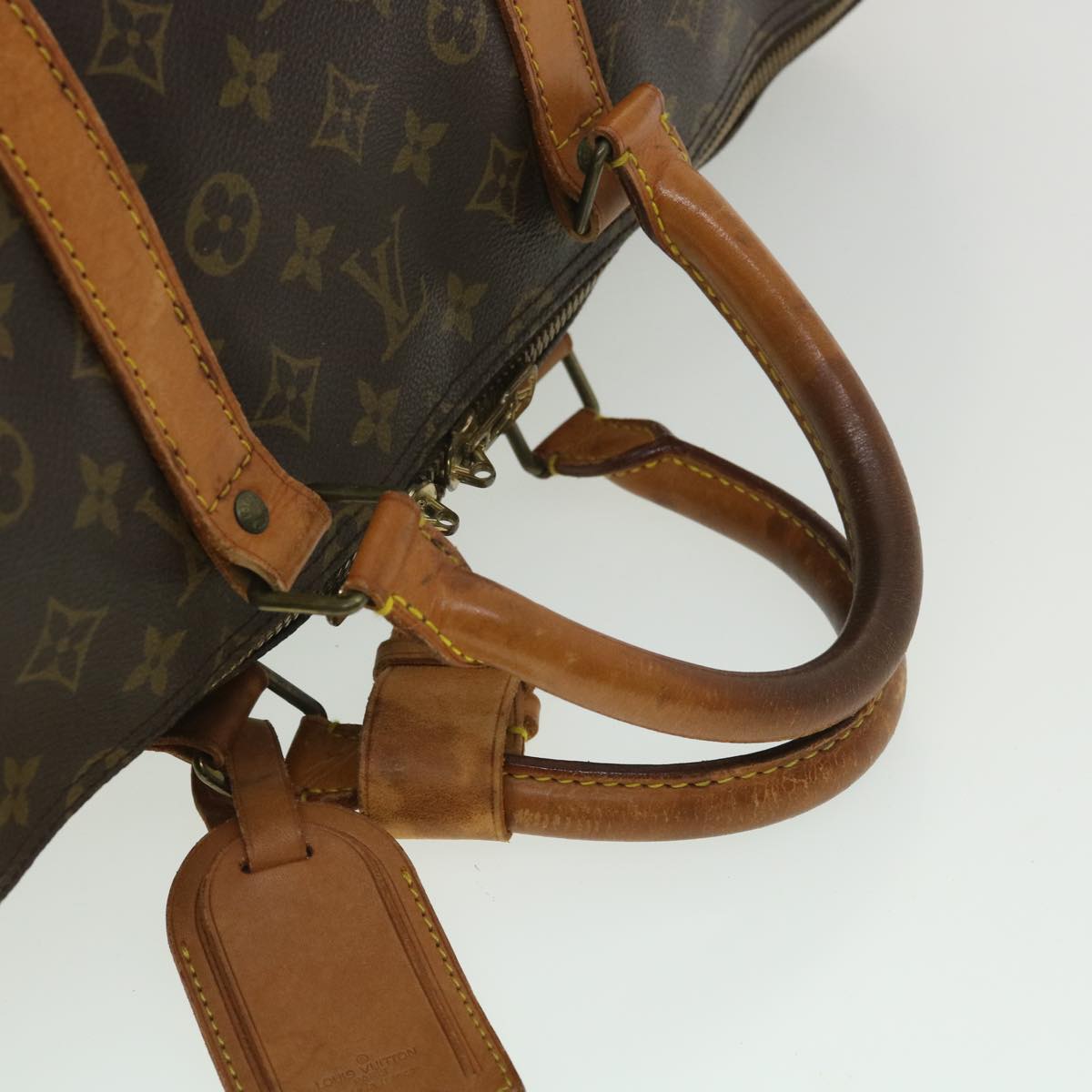 LOUIS VUITTON Monogram Keepall Bandouliere 55 Boston Bag M41414 LV Auth bs4003