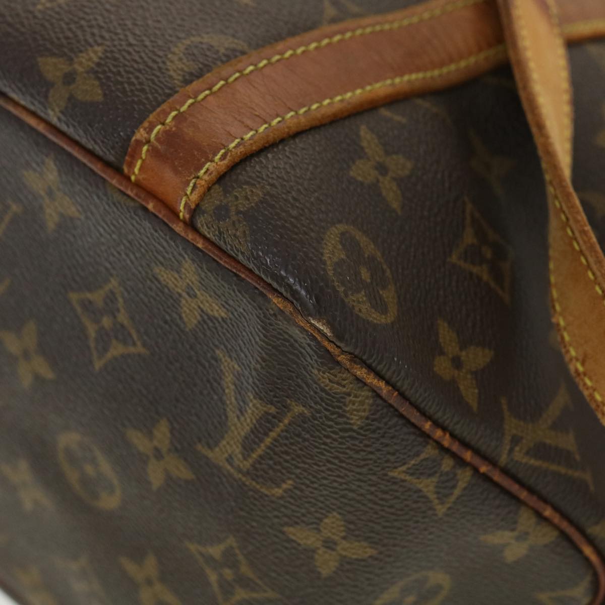 LOUIS VUITTON Monogram Sac Shopping Tote Bag M51108 LV Auth bs4004