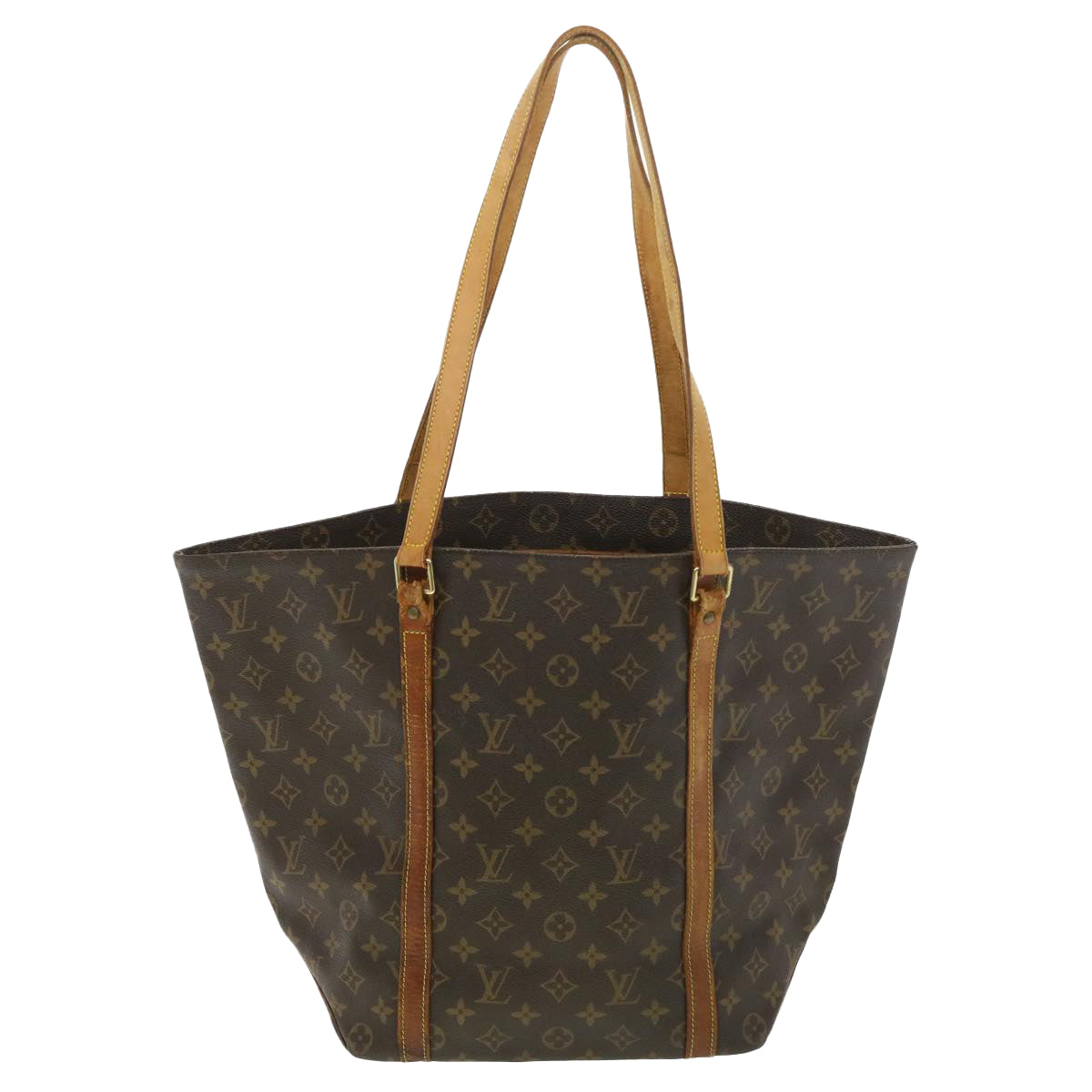 LOUIS VUITTON Monogram Sac Shopping Tote Bag M51108 LV Auth bs4004