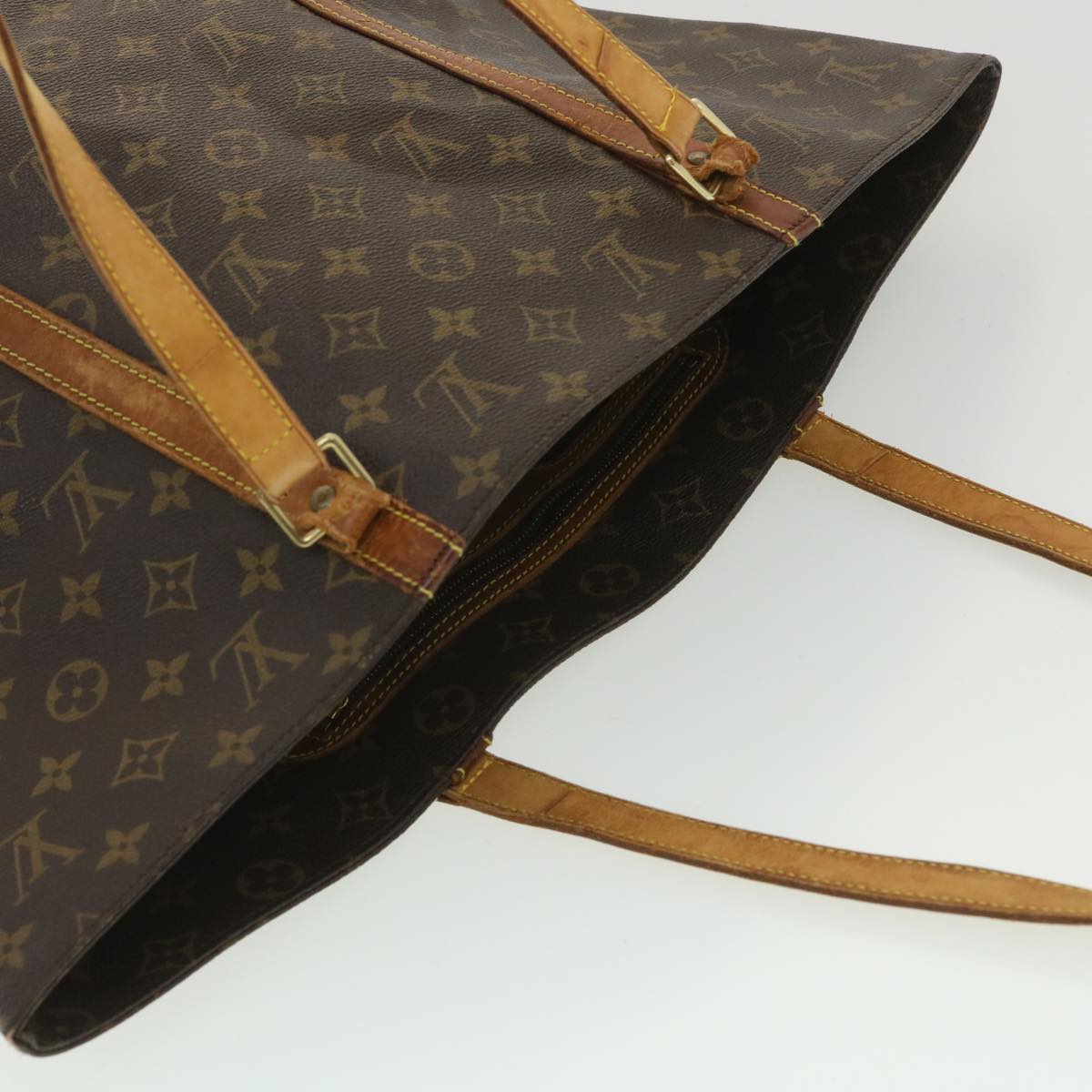 LOUIS VUITTON Monogram Sac Shopping Tote Bag M51108 LV Auth bs4004