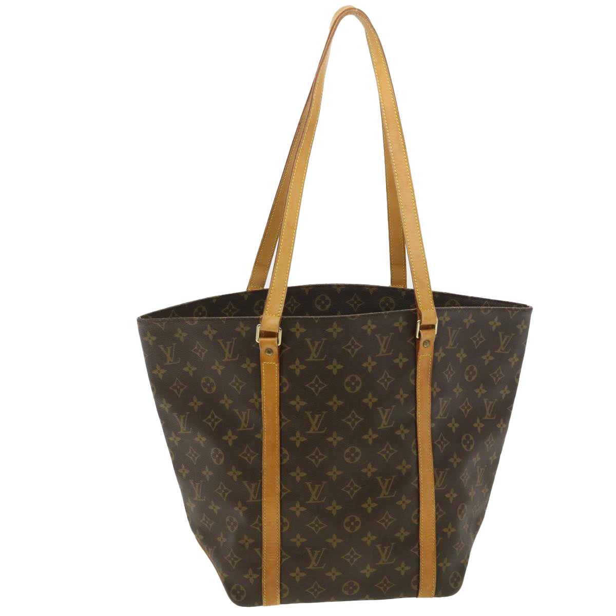 LOUIS VUITTON Monogram Sac Shopping Tote Bag M51108 LV Auth bs4009