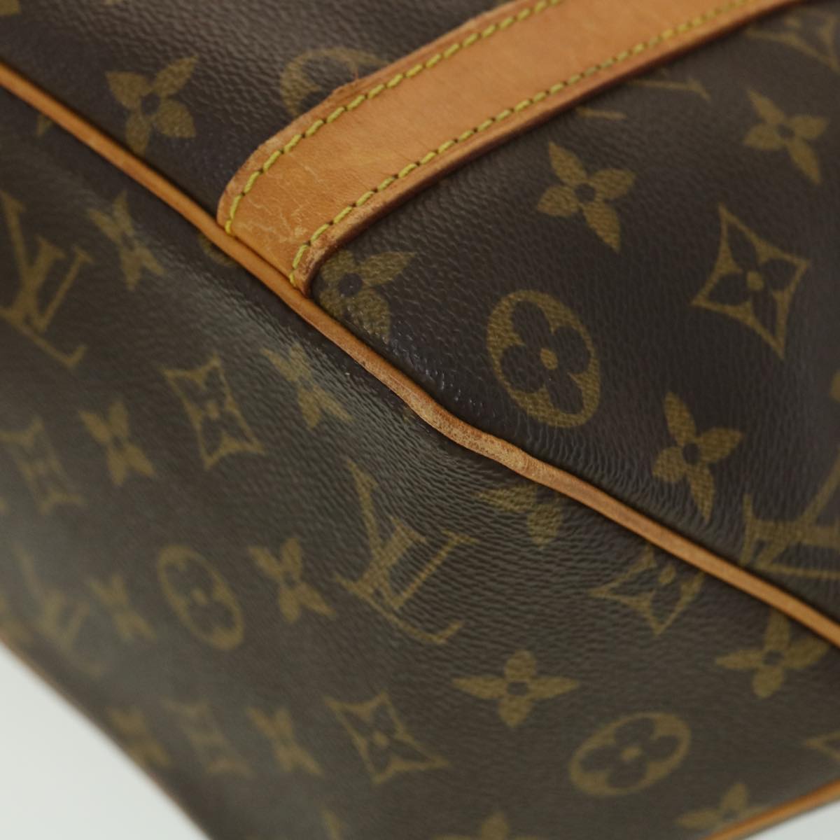 LOUIS VUITTON Monogram Sac Shopping Tote Bag M51108 LV Auth bs4009