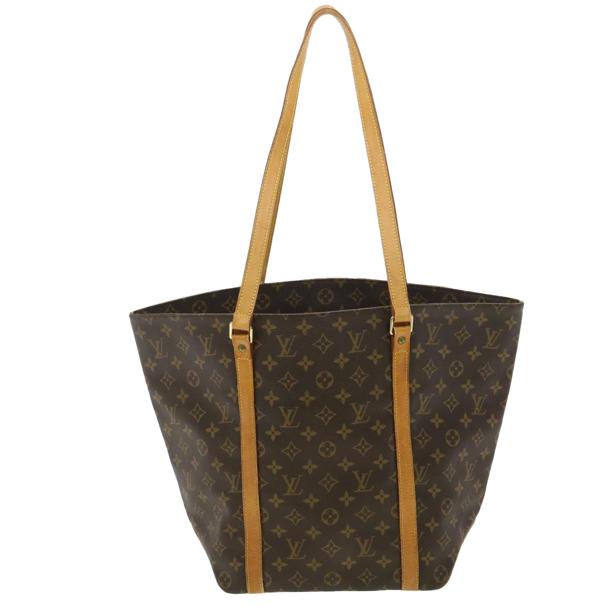 LOUIS VUITTON Monogram Sac Shopping Tote Bag M51108 LV Auth bs4009