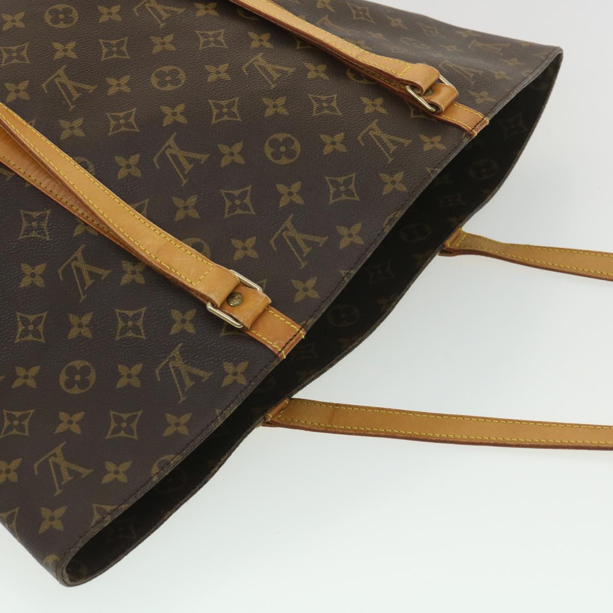 LOUIS VUITTON Monogram Sac Shopping Tote Bag M51108 LV Auth bs4009