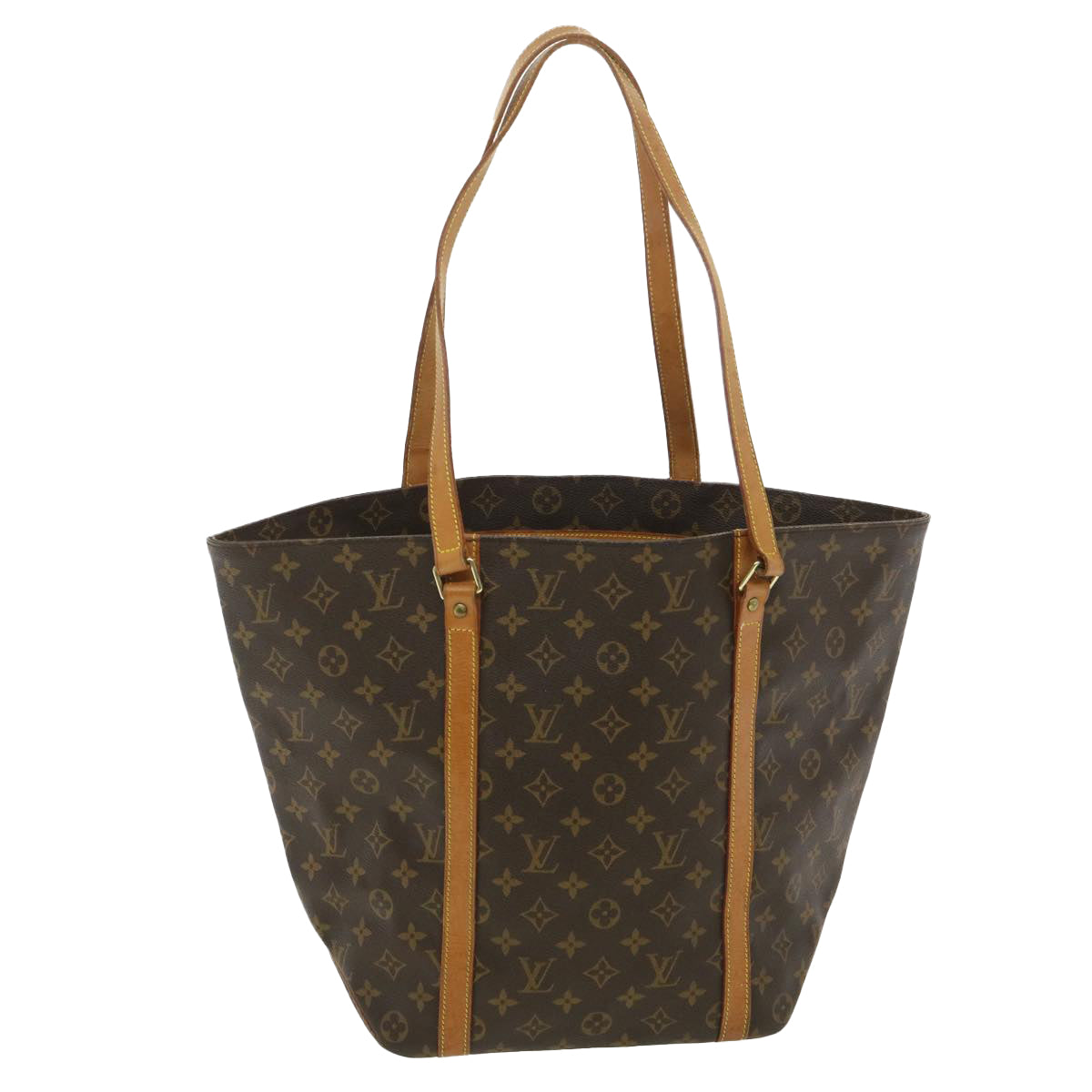 LOUIS VUITTON Monogram Sac Shopping Tote Bag M51108 LV Auth bs4010