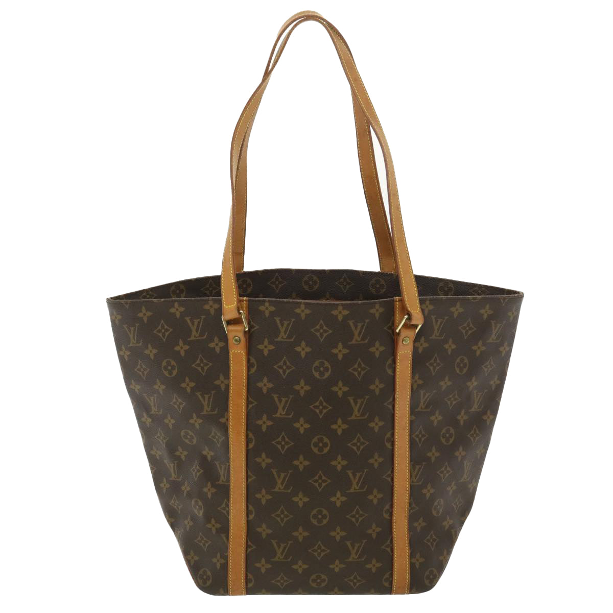 LOUIS VUITTON Monogram Sac Shopping Tote Bag M51108 LV Auth bs4010