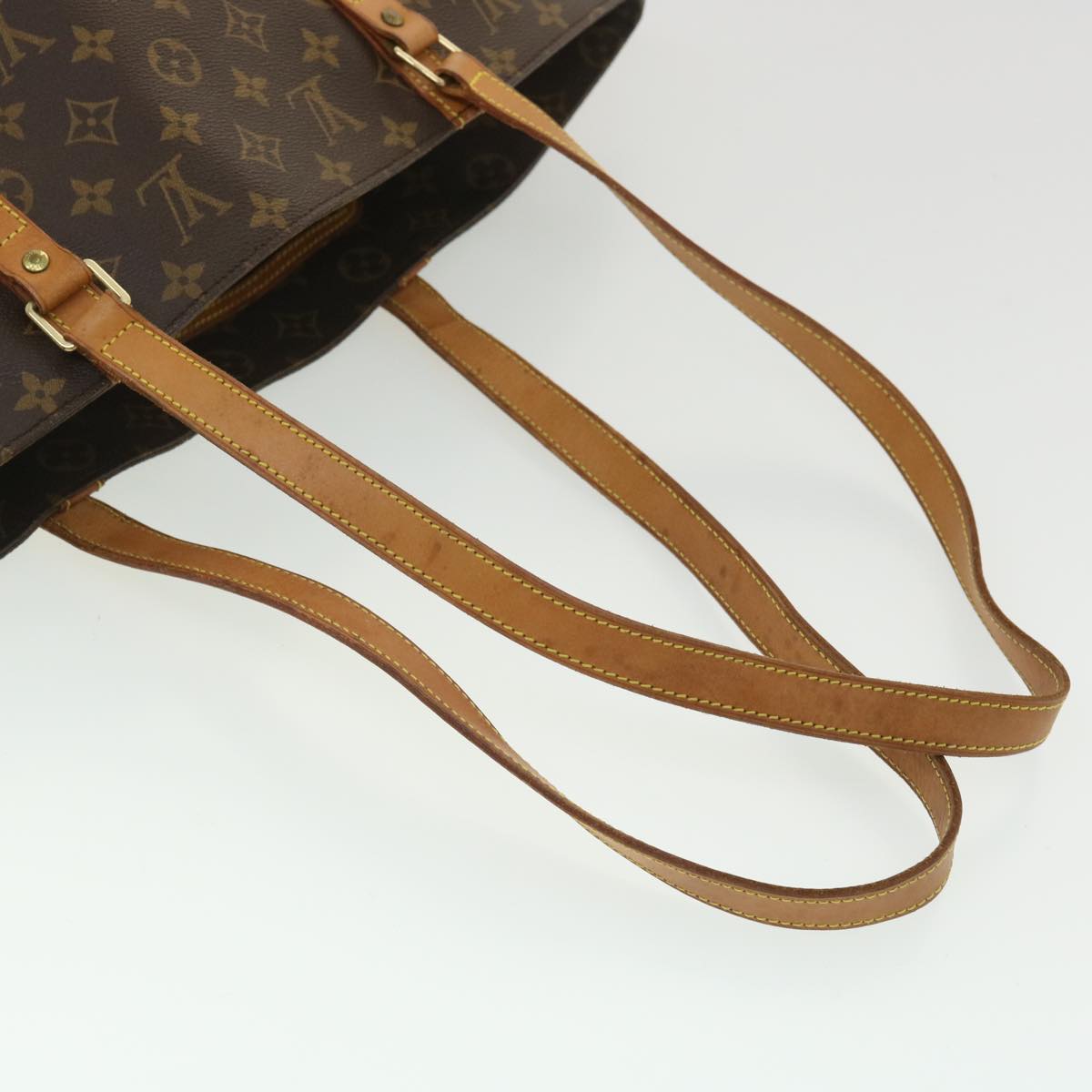 LOUIS VUITTON Monogram Sac Shopping Tote Bag M51108 LV Auth bs4010