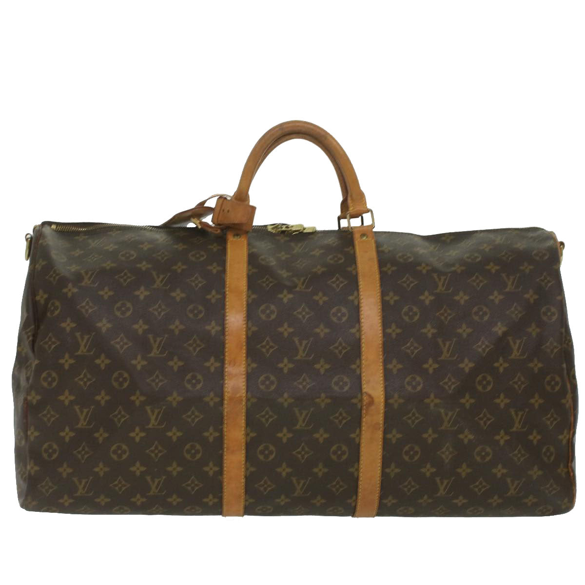 LOUIS VUITTON Monogram Keepall Bandouliere 60 Boston Bag M41412 LV Auth bs4023