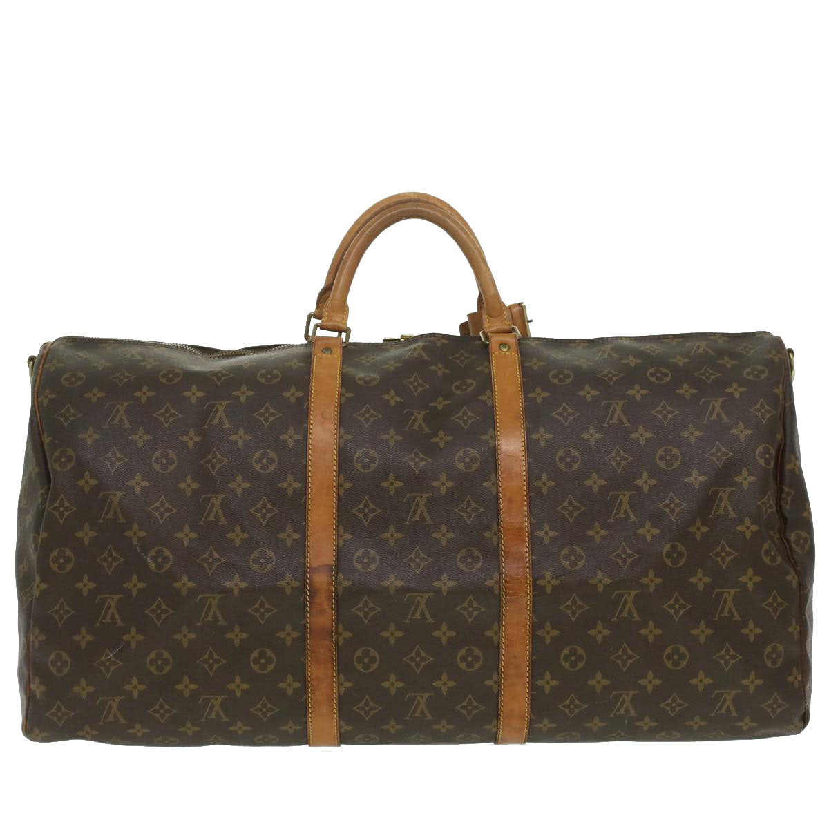 LOUIS VUITTON Monogram Keepall Bandouliere 60 Boston Bag M41412 LV Auth bs4023