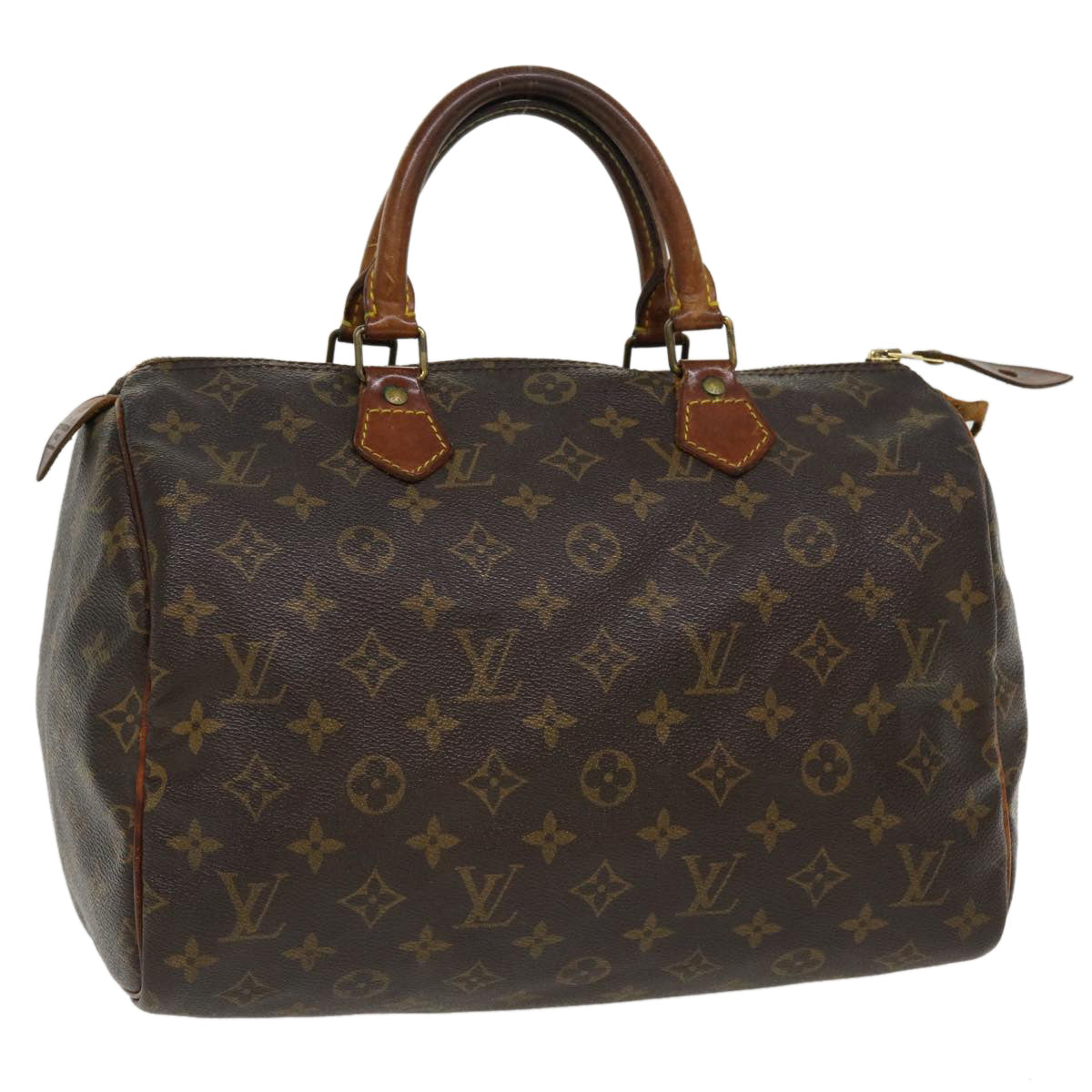 LOUIS VUITTON Monogram Speedy 30 Hand Bag M41526 LV Auth bs4065