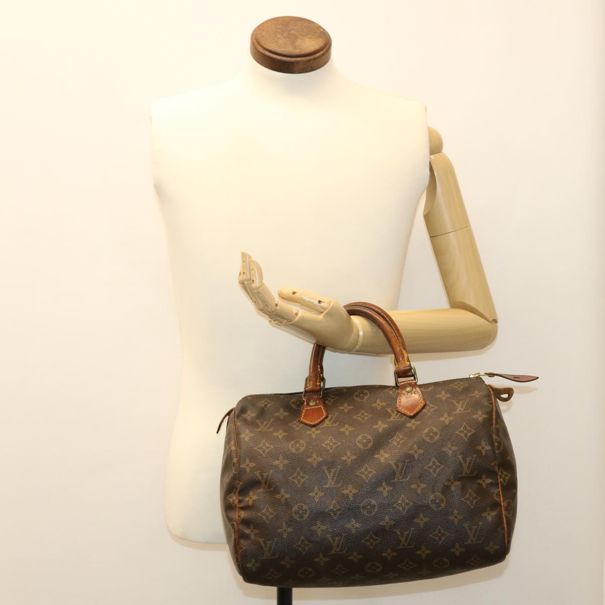 LOUIS VUITTON Monogram Speedy 30 Hand Bag M41526 LV Auth bs4065