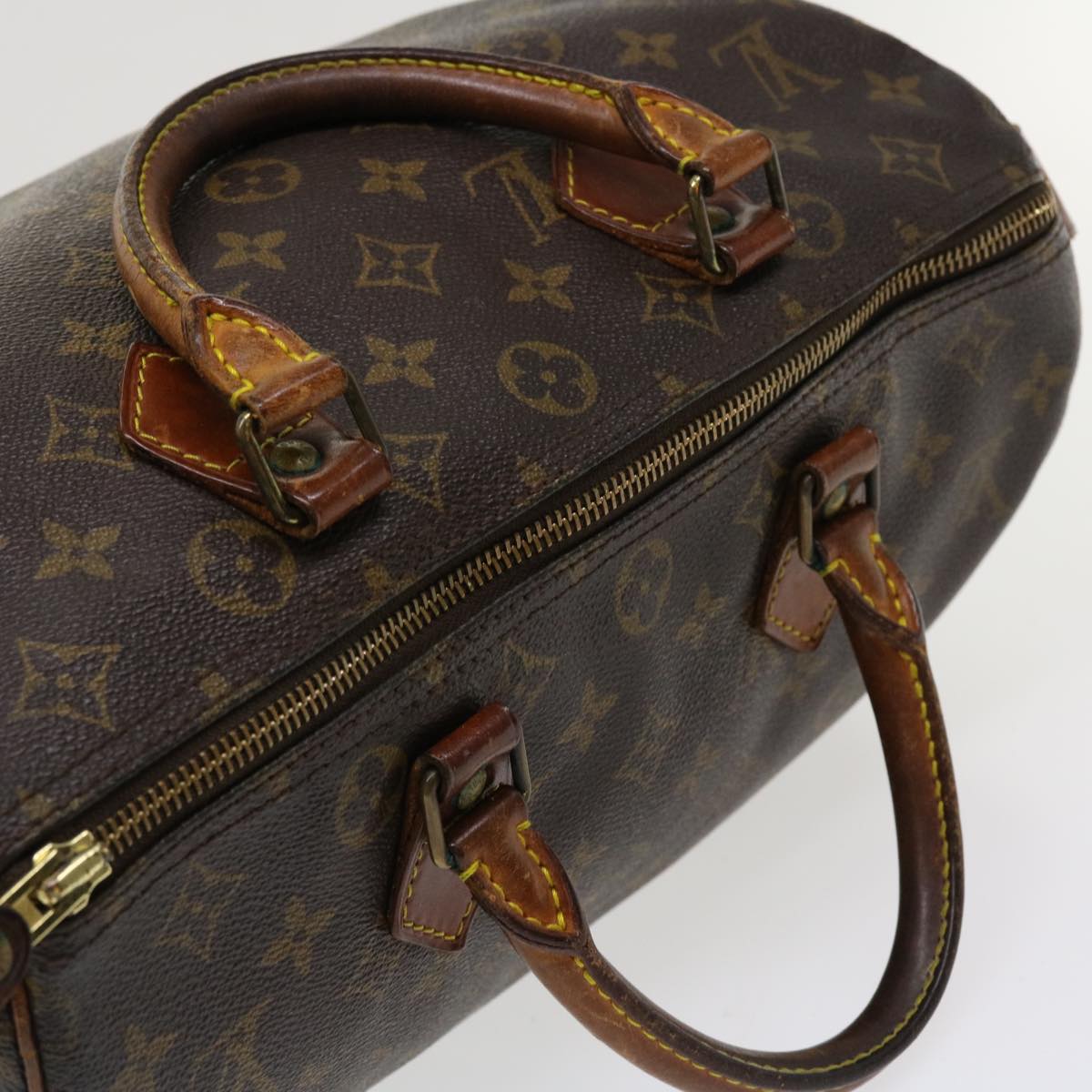 LOUIS VUITTON Monogram Speedy 30 Hand Bag M41526 LV Auth bs4065