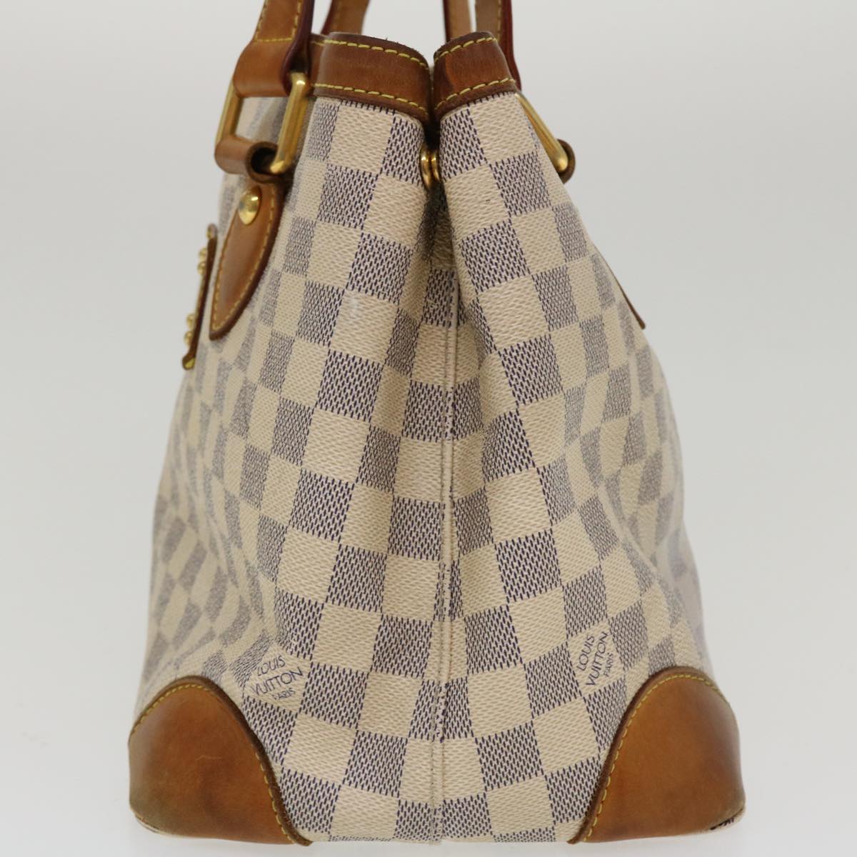 LOUIS VUITTON Damier Azur Hampstead PM Tote Bag N51207 LV Auth bs4078