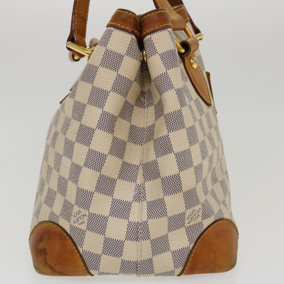 LOUIS VUITTON Damier Azur Hampstead PM Tote Bag N51207 LV Auth bs4078