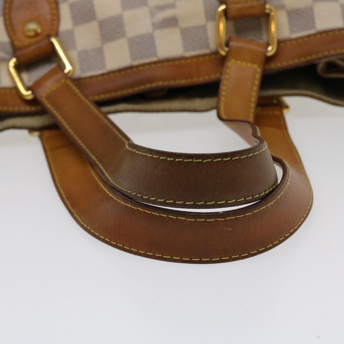 LOUIS VUITTON Damier Azur Hampstead PM Tote Bag N51207 LV Auth bs4078