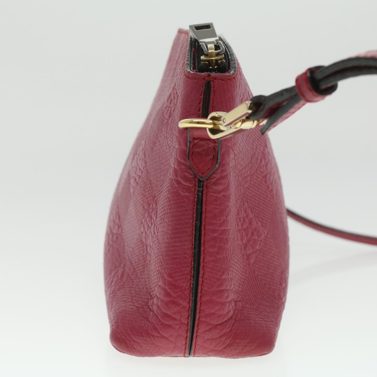 BURBERRY Shoulder Bag Leather Pink Auth bs4092