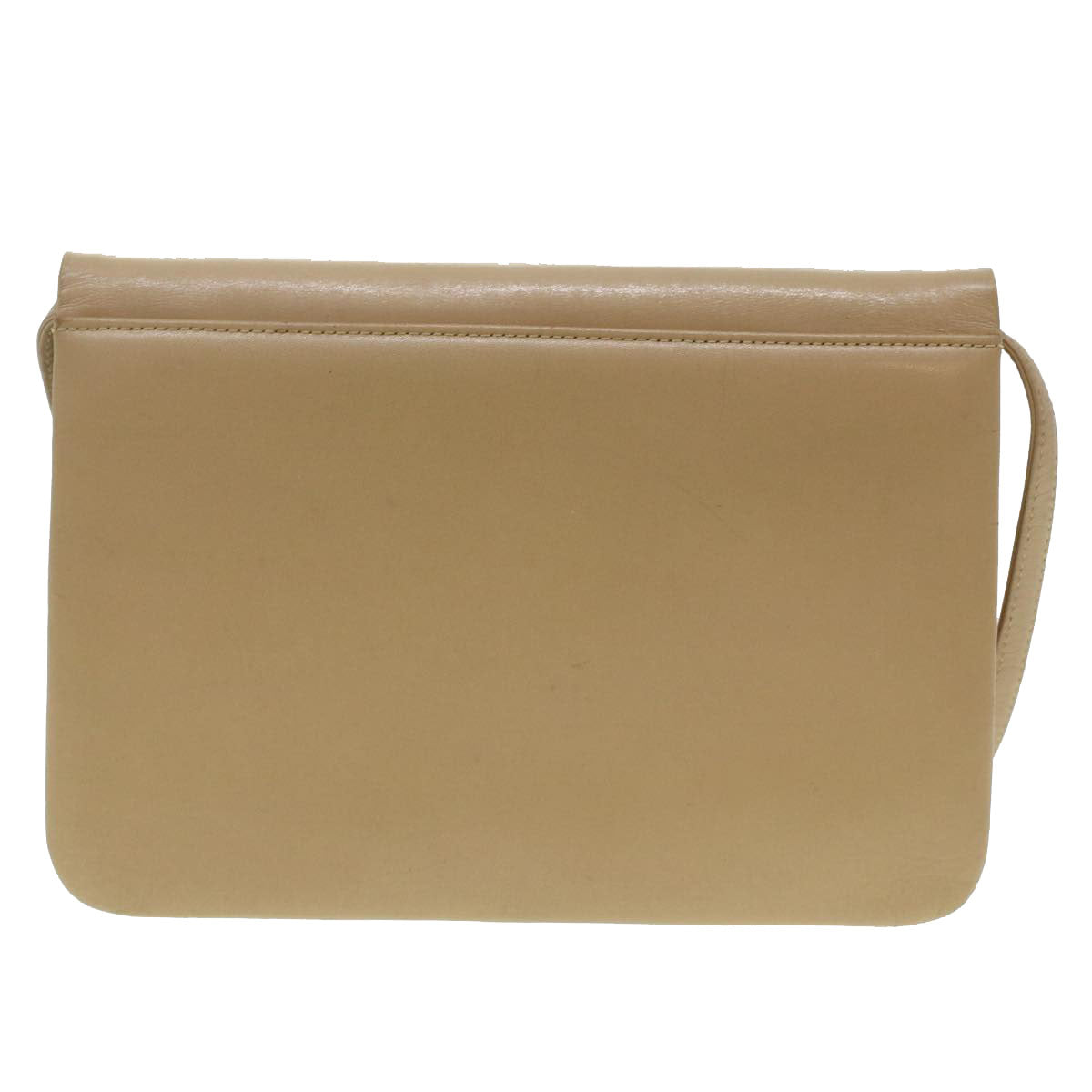GIVENCHY Shoulder Bag Leather Beige Auth bs4125 - 0