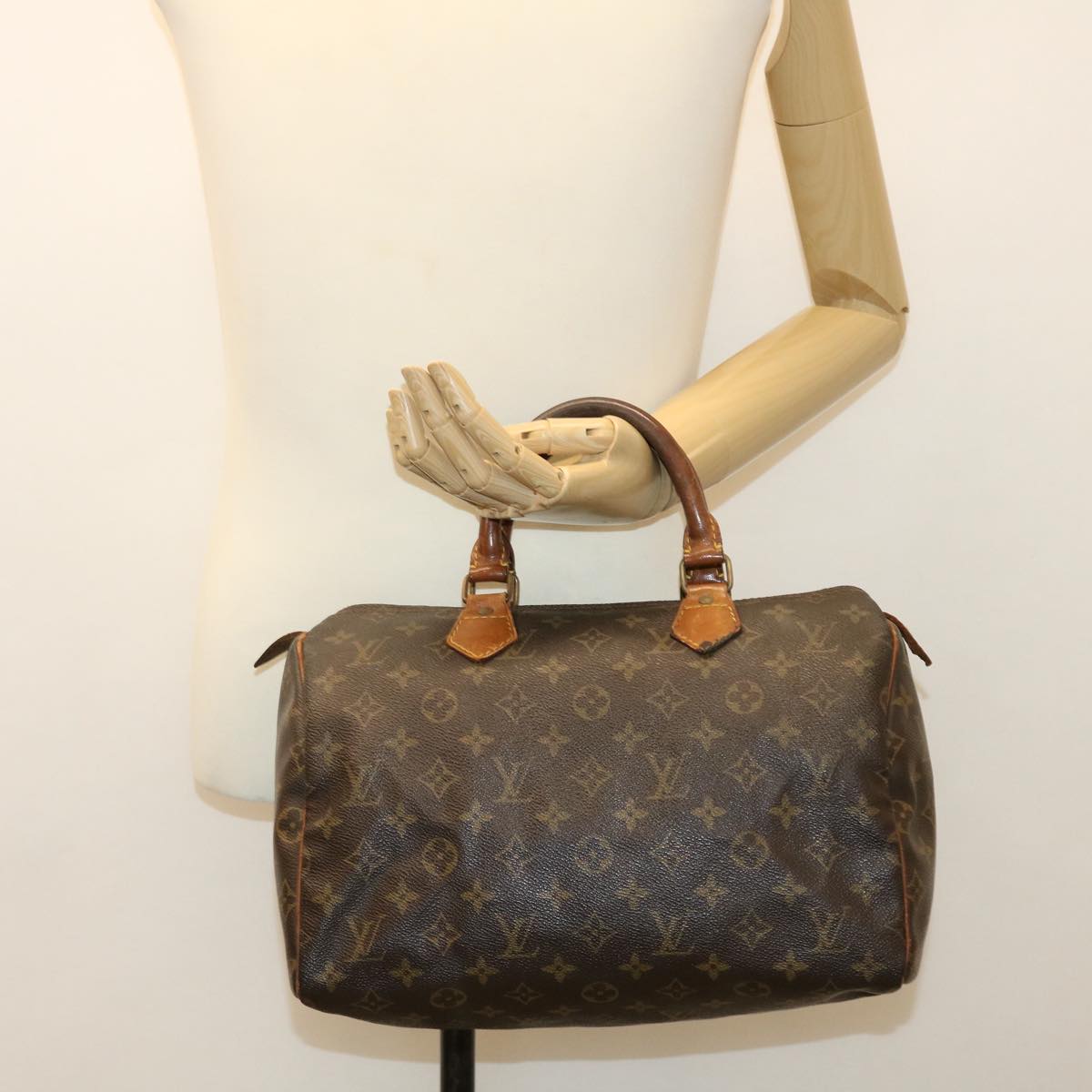 LOUIS VUITTON Monogram Speedy 30 Hand Bag M41526 LV Auth bs4161