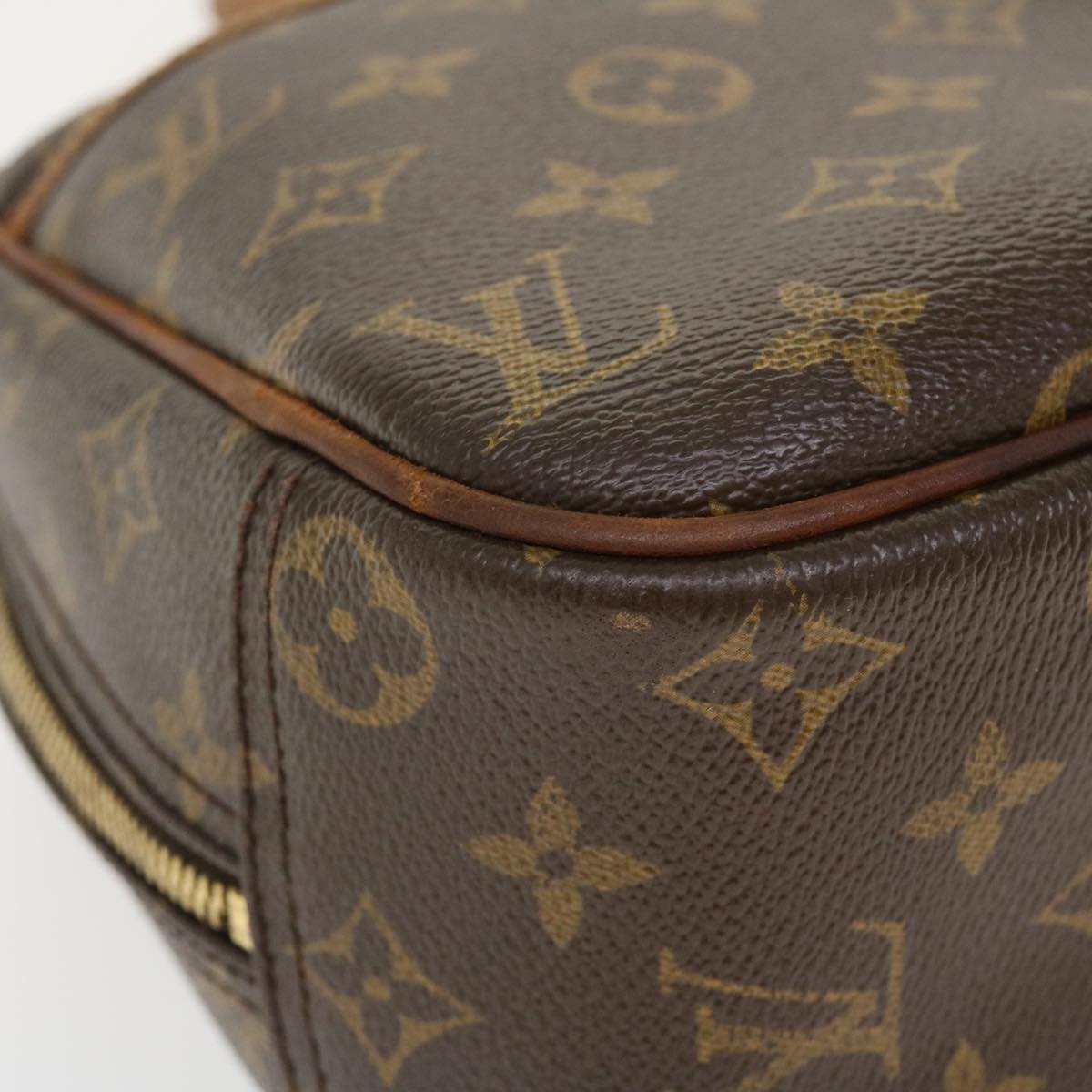 LOUIS VUITTON Monogram Trouville Hand Bag M42228 LV Auth bs4175