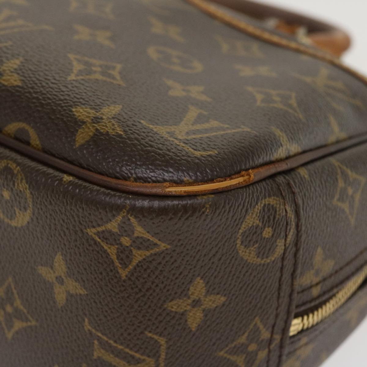 LOUIS VUITTON Monogram Trouville Hand Bag M42228 LV Auth bs4175