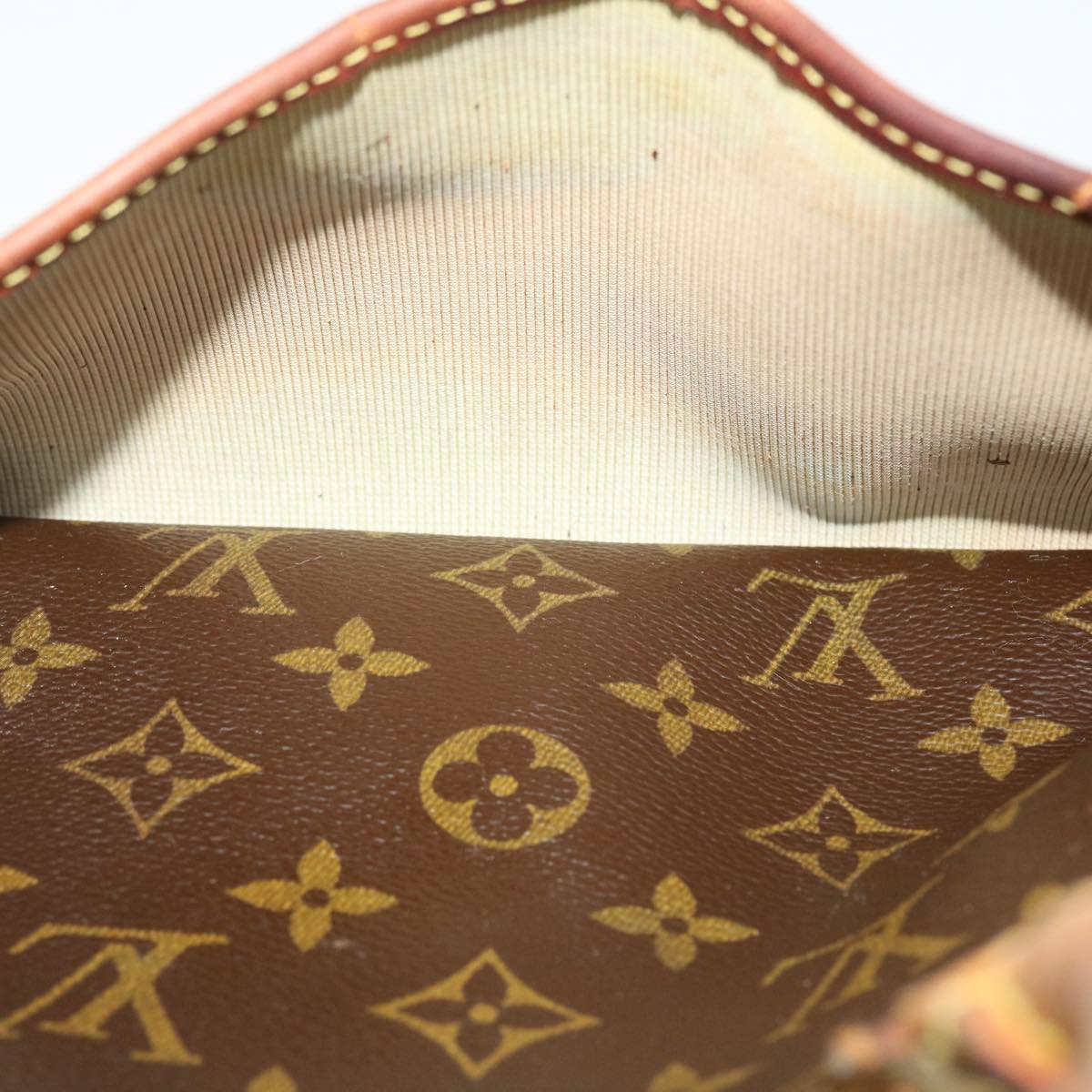 LOUIS VUITTON Monogram Trouville Hand Bag M42228 LV Auth bs4175