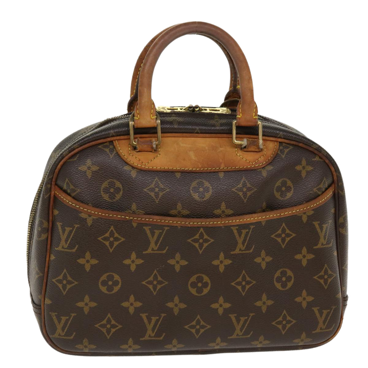 LOUIS VUITTON Monogram Trouville Hand Bag M42228 LV Auth bs4175