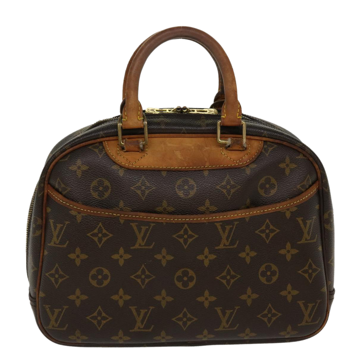 LOUIS VUITTON Monogram Trouville Hand Bag M42228 LV Auth bs4175