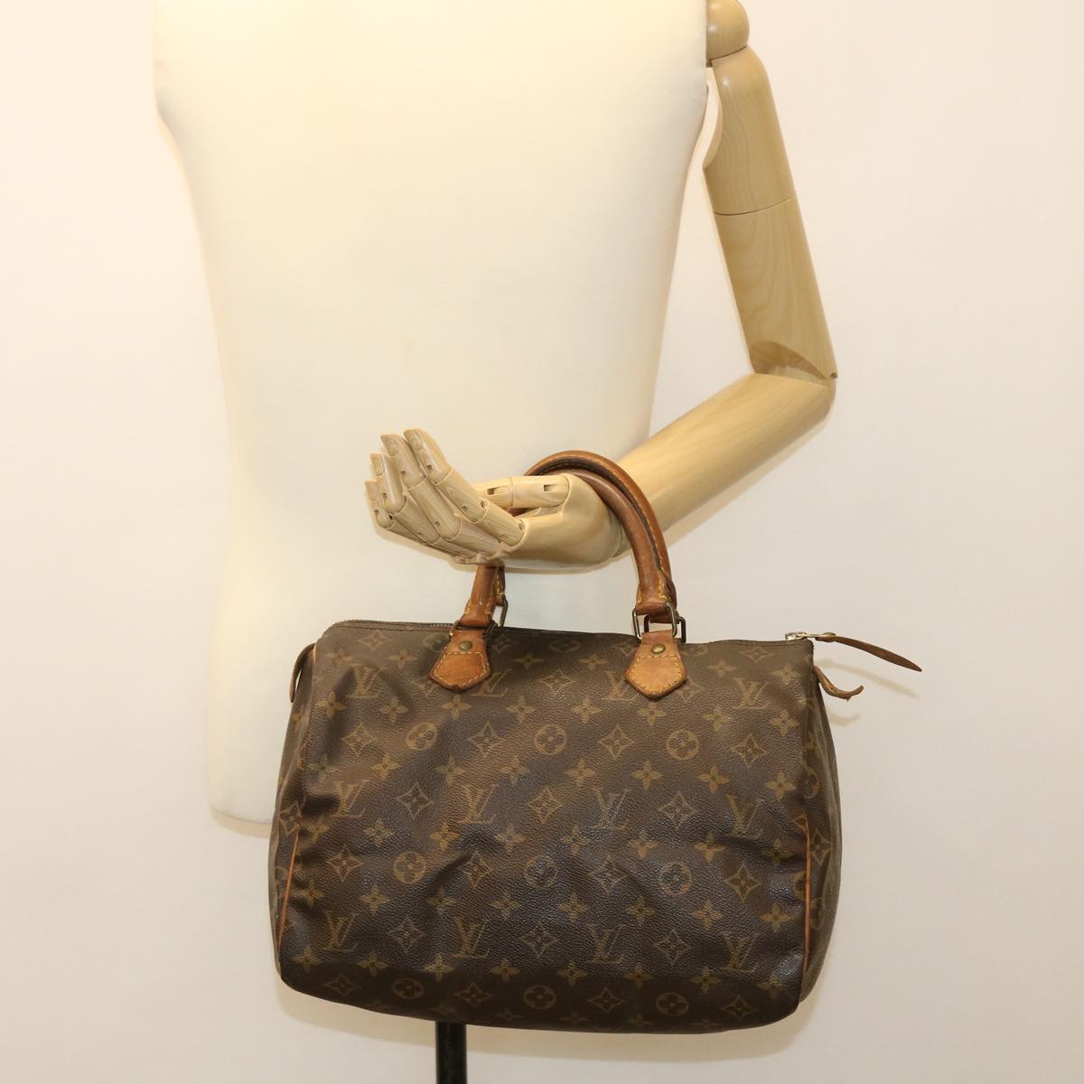 LOUIS VUITTON Monogram Speedy 30 Hand Bag M41526 LV Auth bs4203