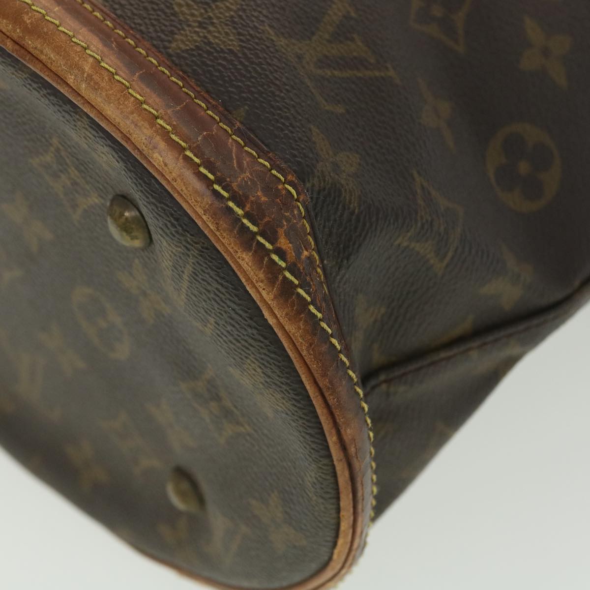 LOUIS VUITTON Monogram Bucket PM Shoulder Bag Vintage M42238 LV Auth bs4210