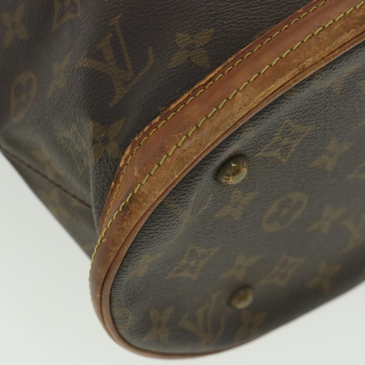 LOUIS VUITTON Monogram Bucket PM Shoulder Bag Vintage M42238 LV Auth bs4210