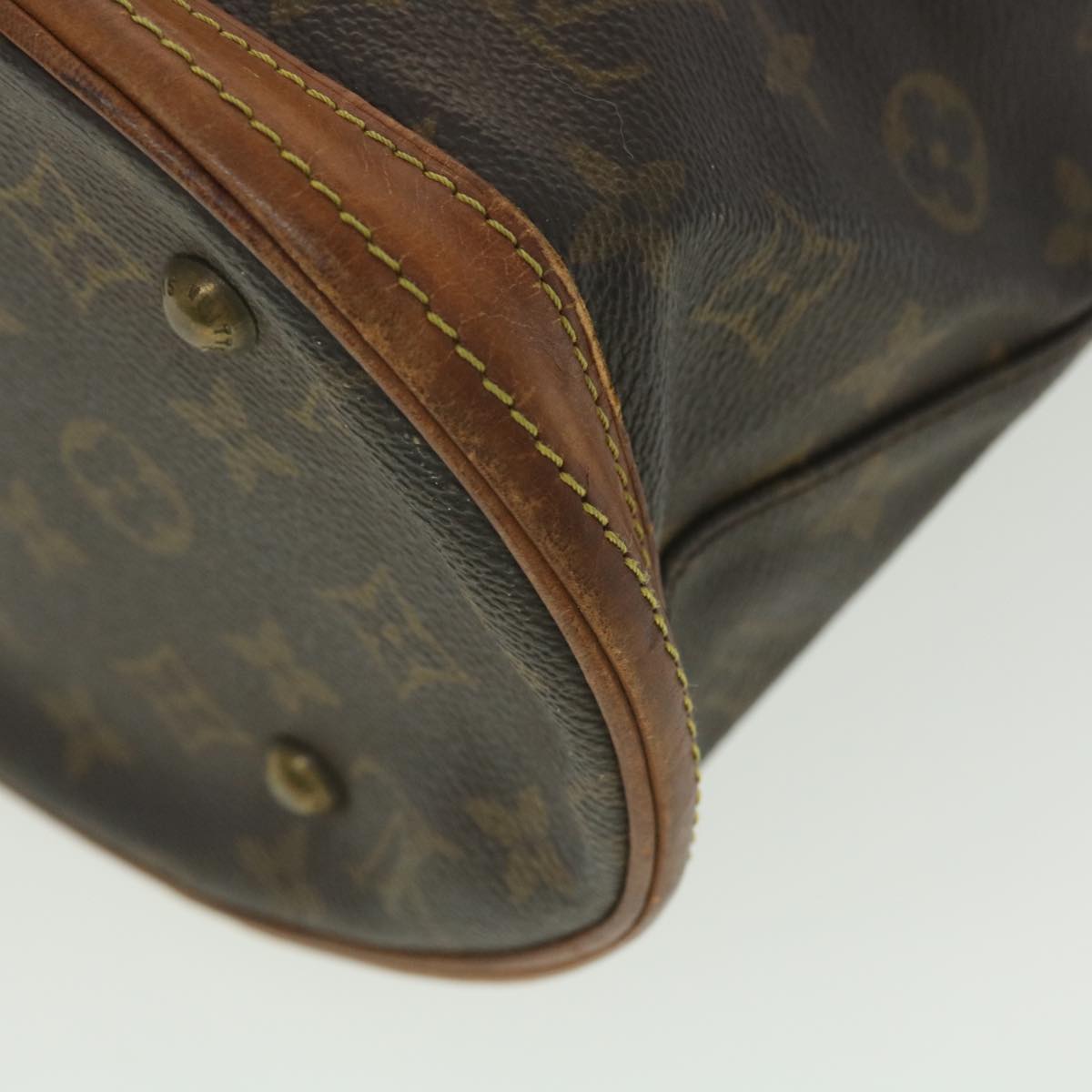 LOUIS VUITTON Monogram Bucket PM Shoulder Bag Vintage M42238 LV Auth bs4210