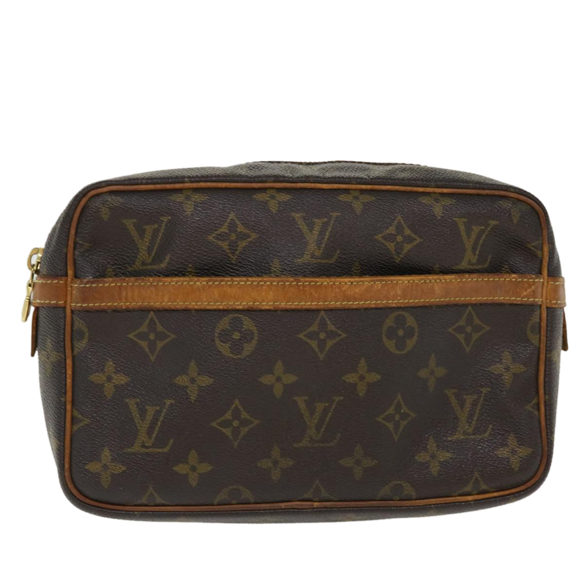 LOUIS VUITTON Monogram Compiegne 23 Clutch Bag M51847 LV Auth bs4241