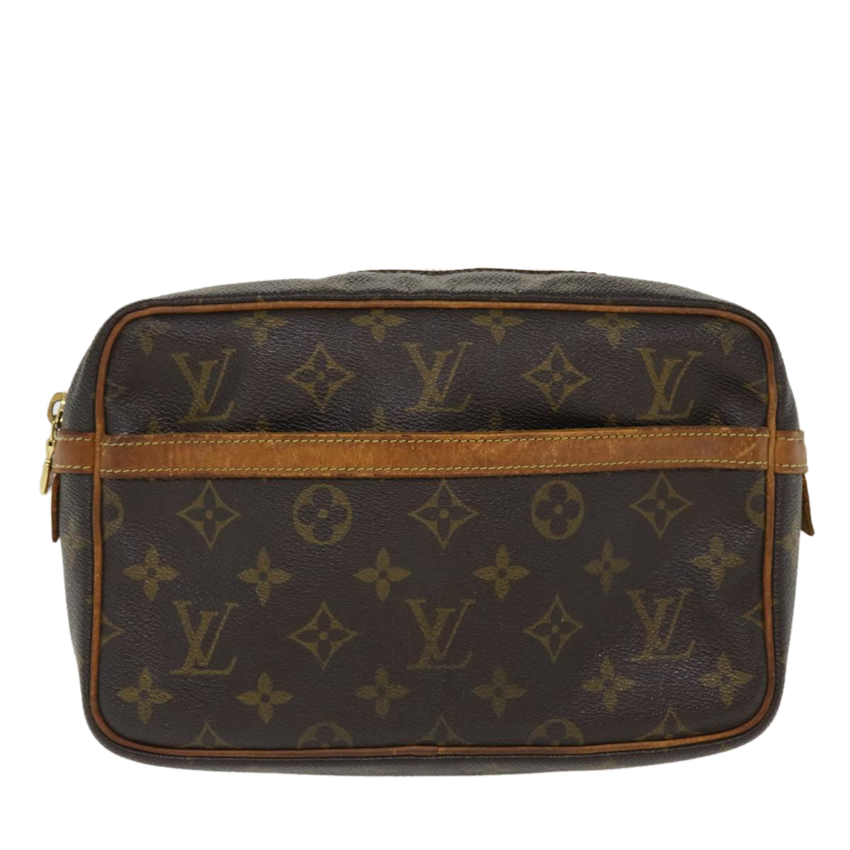 LOUIS VUITTON Monogram Compiegne 23 Clutch Bag M51847 LV Auth bs4241