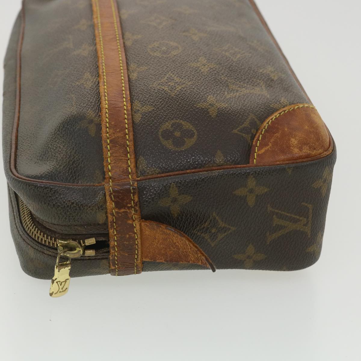 LOUIS VUITTON Monogram Compiegne 28 Clutch Bag M51845 LV Auth bs4248