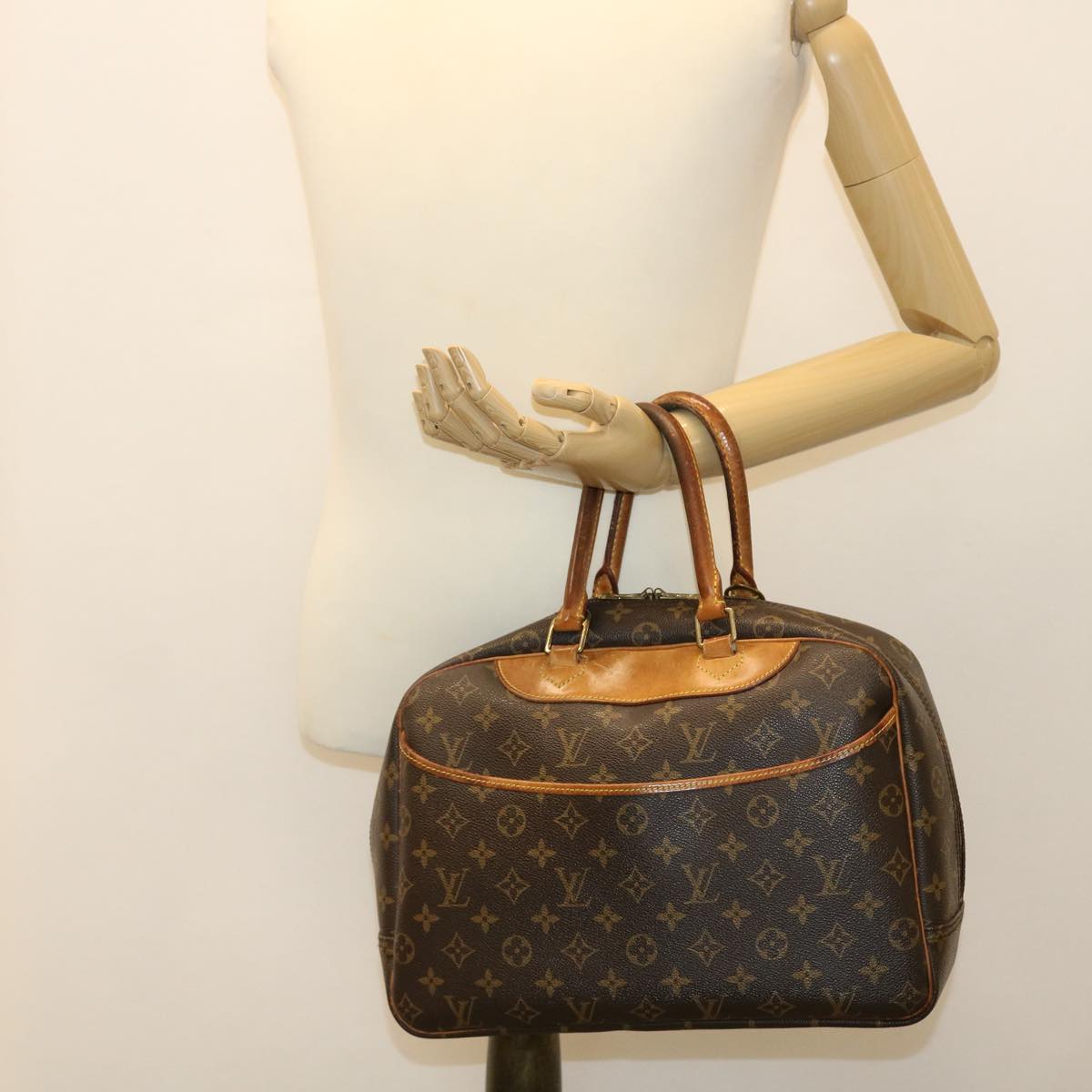 LOUIS VUITTON Monogram Deauville Hand Bag M47270 LV Auth bs4249