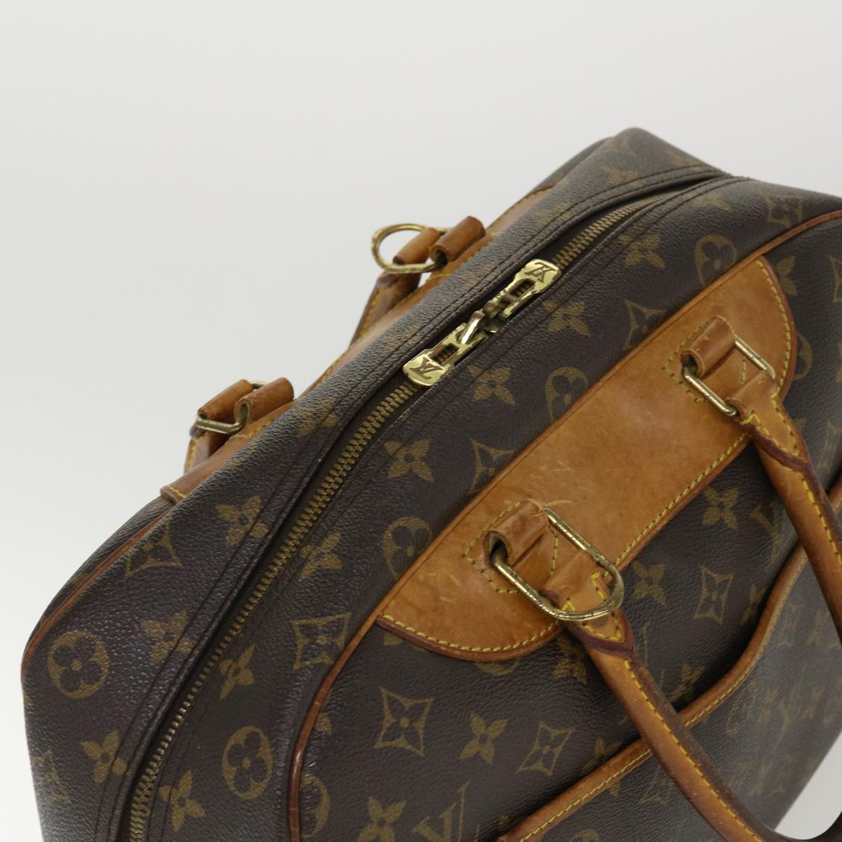 LOUIS VUITTON Monogram Deauville Hand Bag M47270 LV Auth bs4249