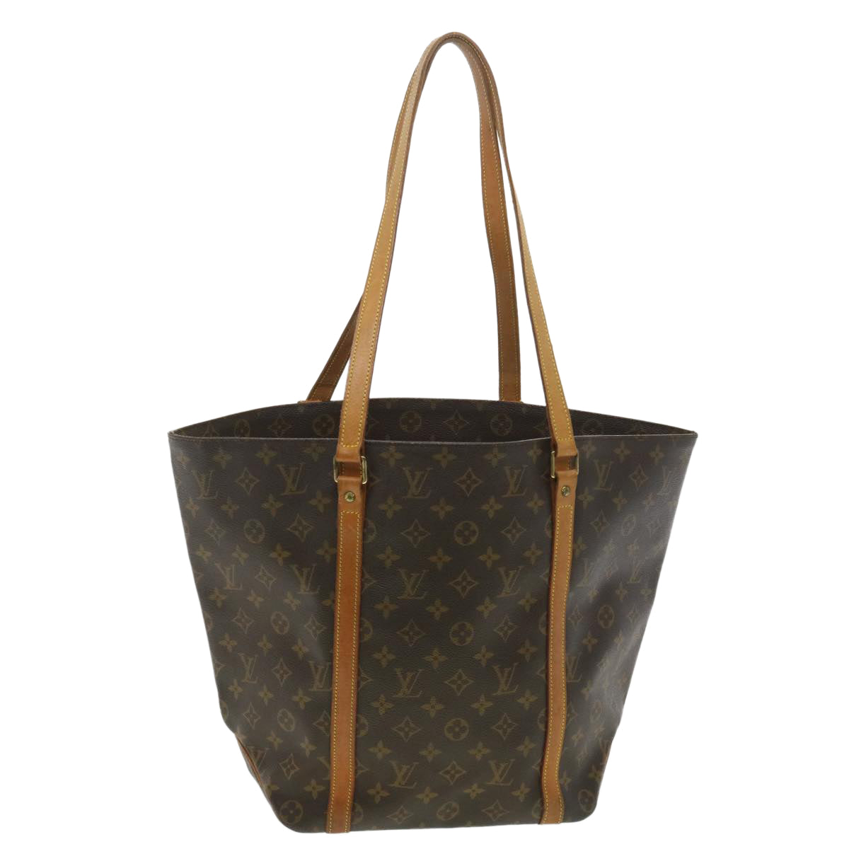 LOUIS VUITTON Monogram Sac Shopping Tote Bag M51108 LV Auth bs4255