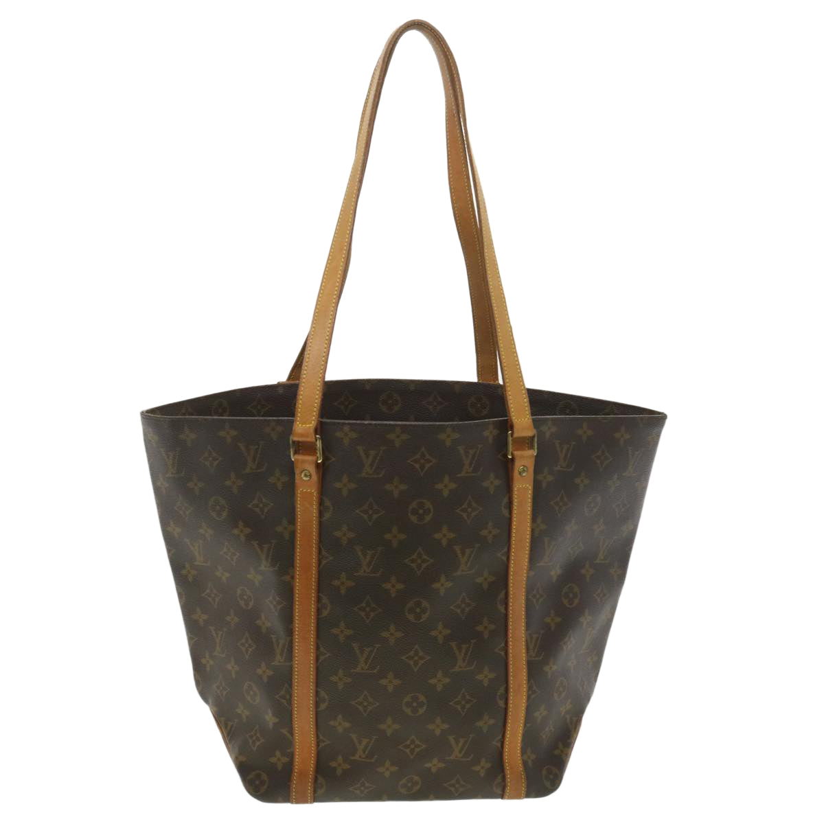 LOUIS VUITTON Monogram Sac Shopping Tote Bag M51108 LV Auth bs4255